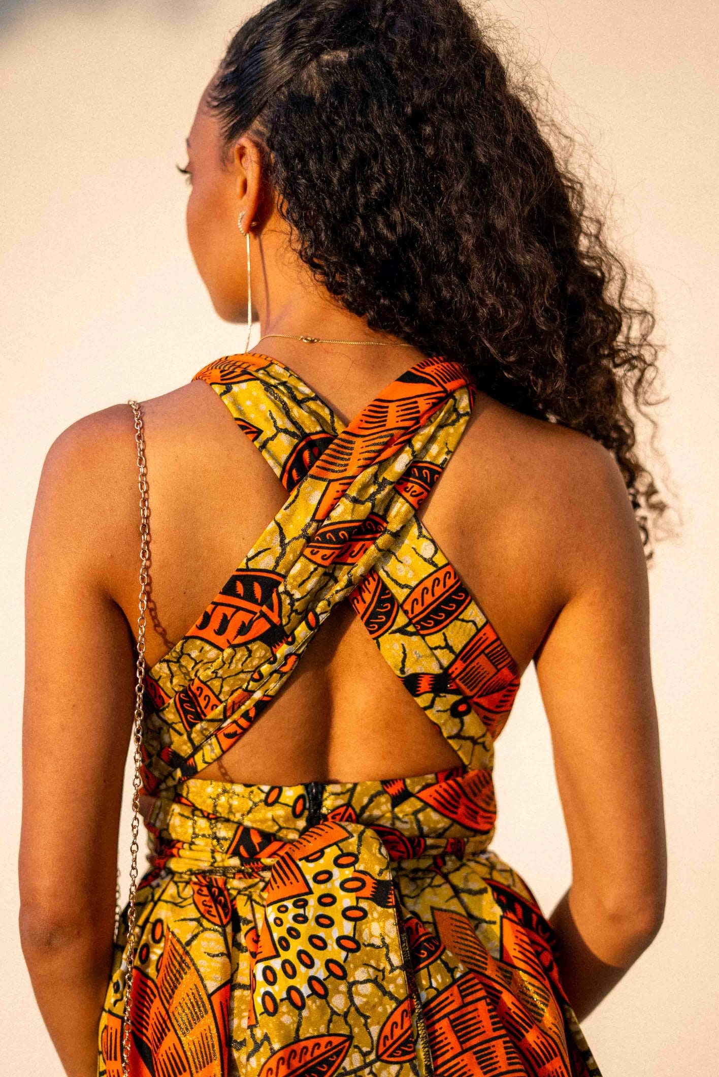 Robe infinie en Wax: "AURA"